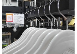 Плечики пластикові з металевим гачком 42х1см. (білі)